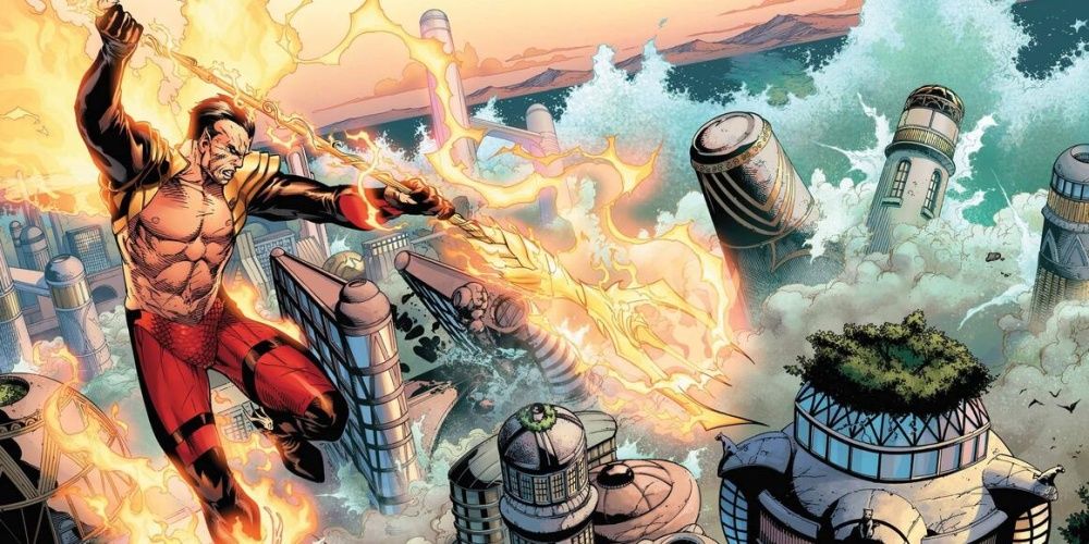 A phoenix-possessed Namor destroys Wakanda during Avengers vs X-Men