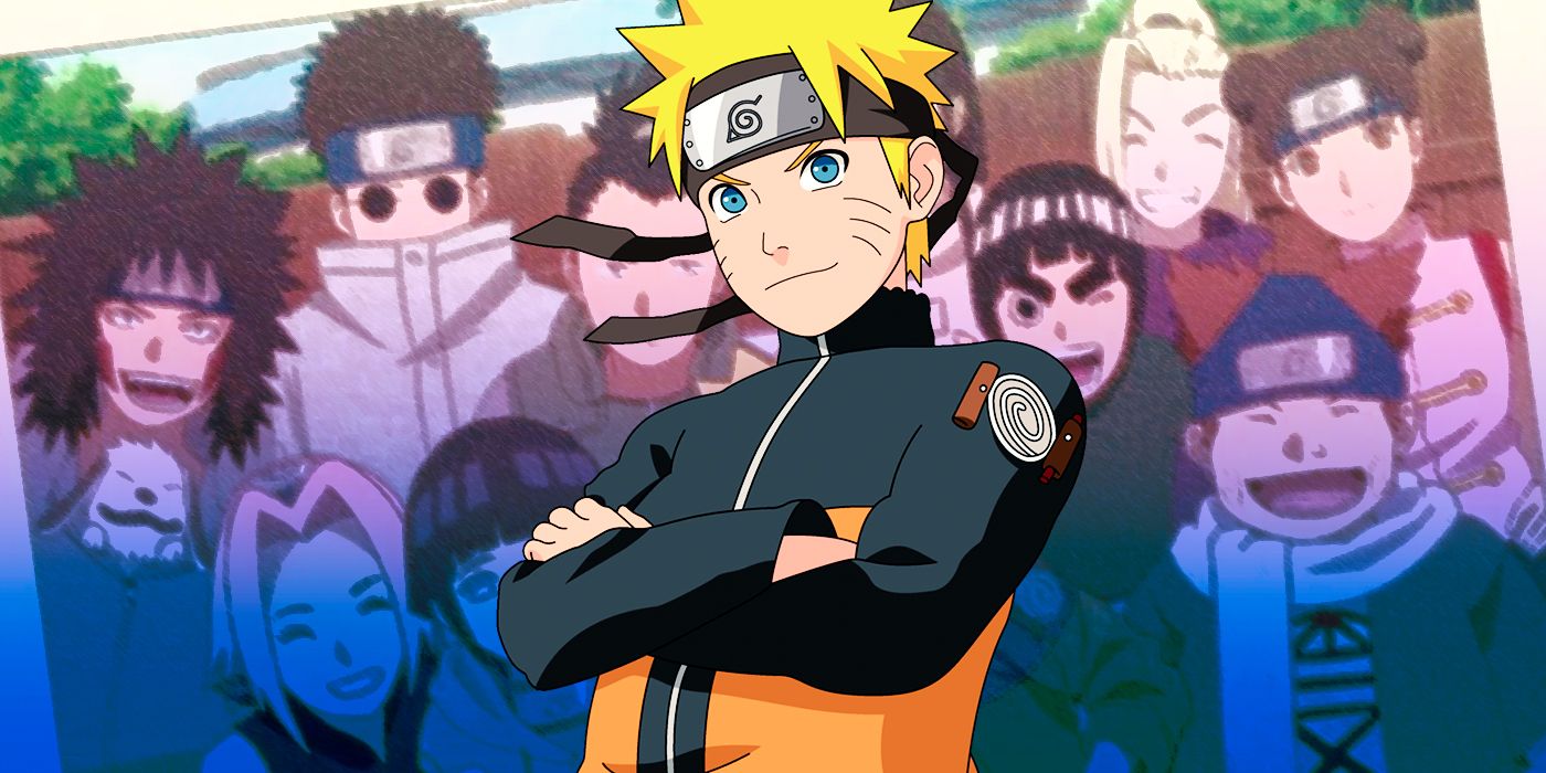 Naruto's Konoha 11 (Kiba, Sakura, Hinata, Shino, Shikamaru, Rok Less, Ino, Choji, Tenten, & Naruto).