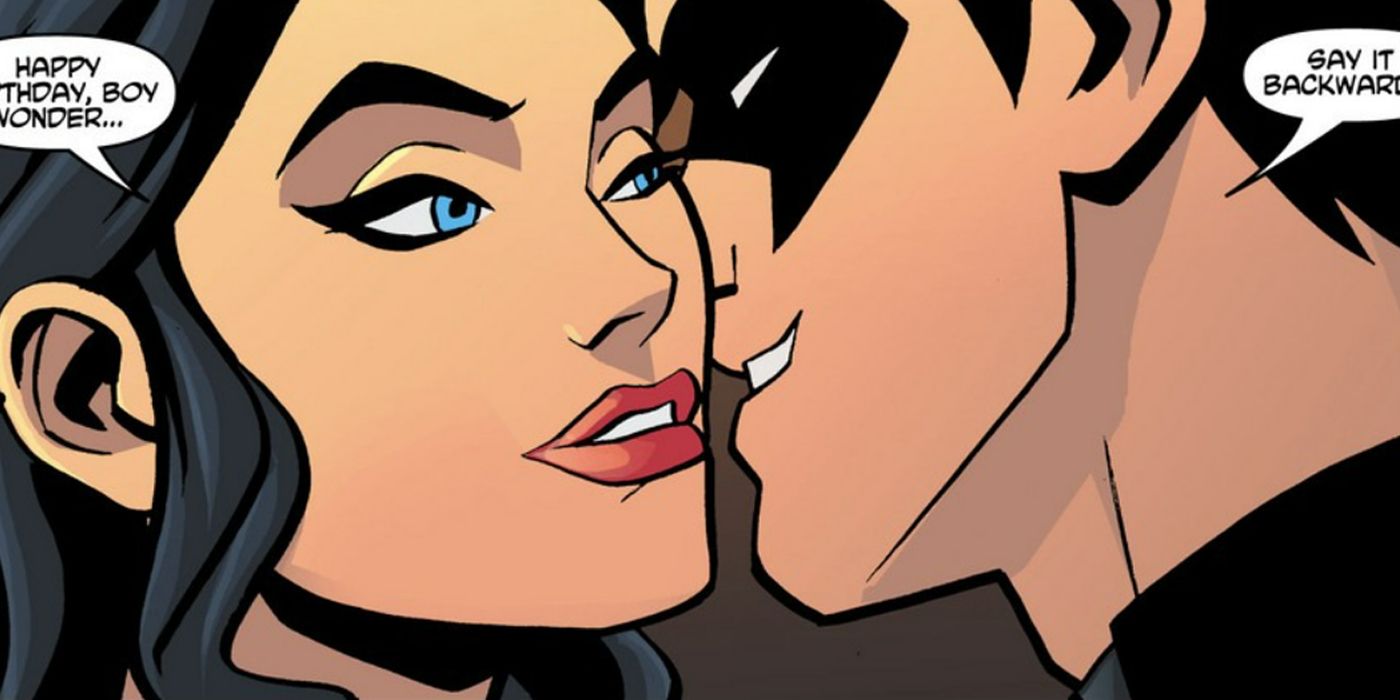 Nightwing and Zatanna from Young Justice