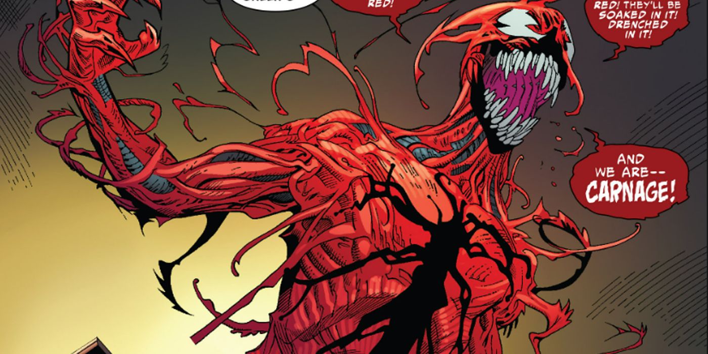 Norman Osborn bonding with the Carnage symbiote