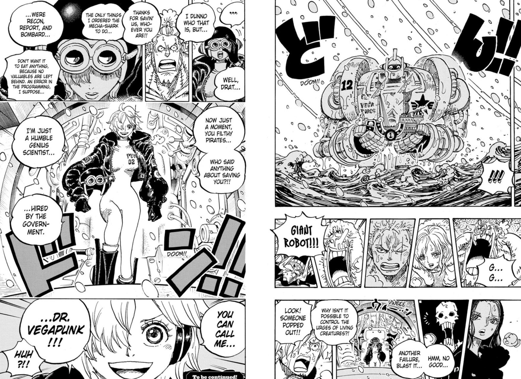 One piece Chapter 1061 pages 14-15