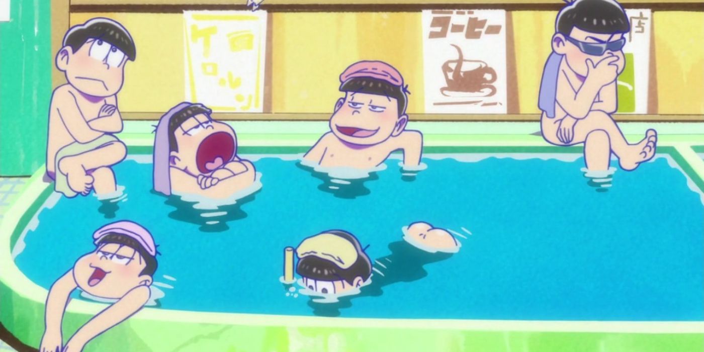 The bath scene in Osomatsu-san.