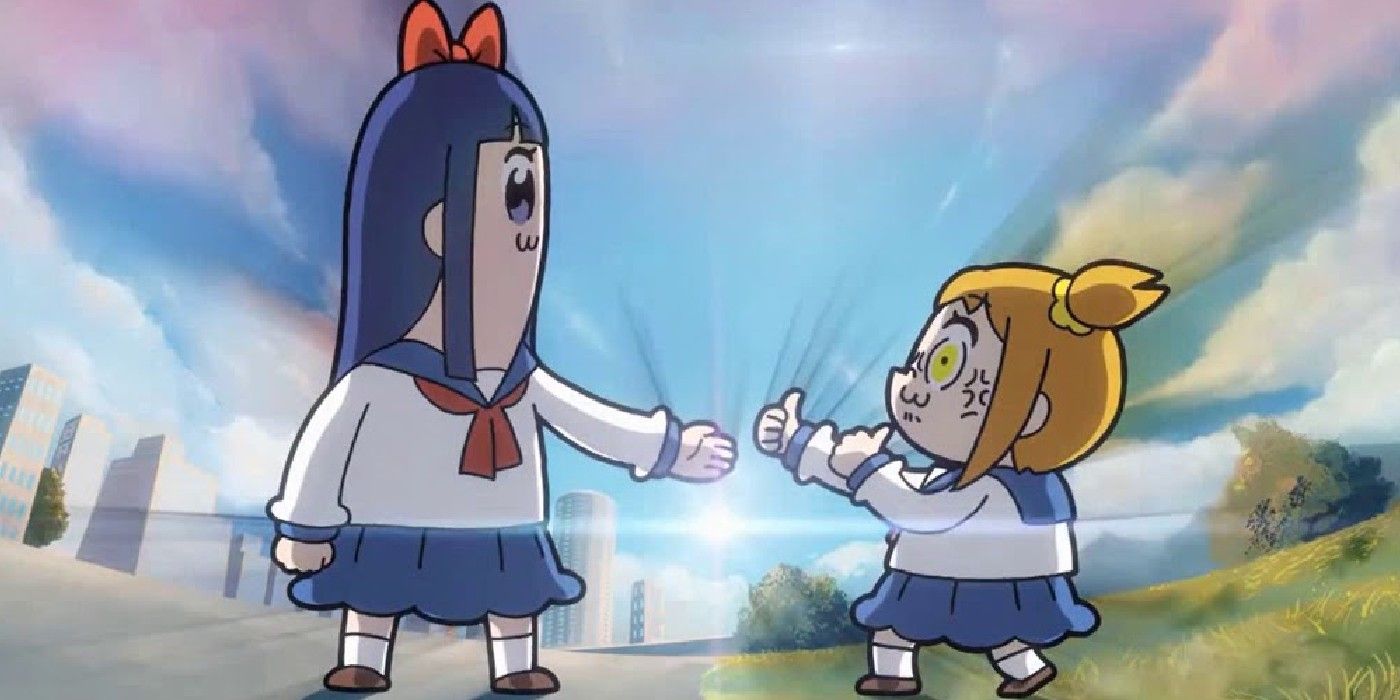 Popuko rejects Pipimi in Pop Team Epic.