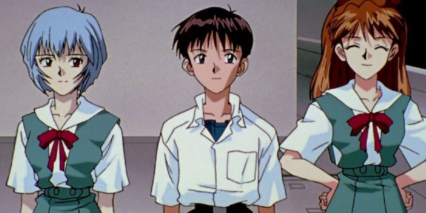 Rei, Shinji, and Asuka get complimented in Neon Genesis Evangelion.