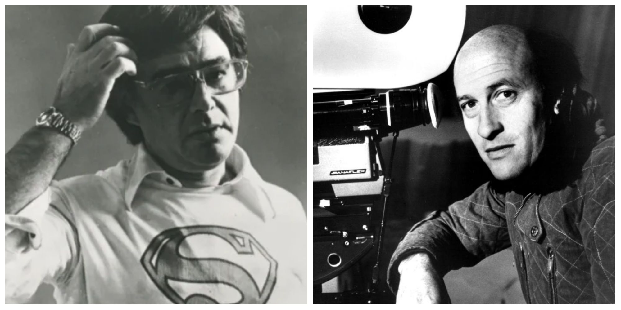 Directors Richard Donner and Richard Lester of Superman (1978) and Superman II
