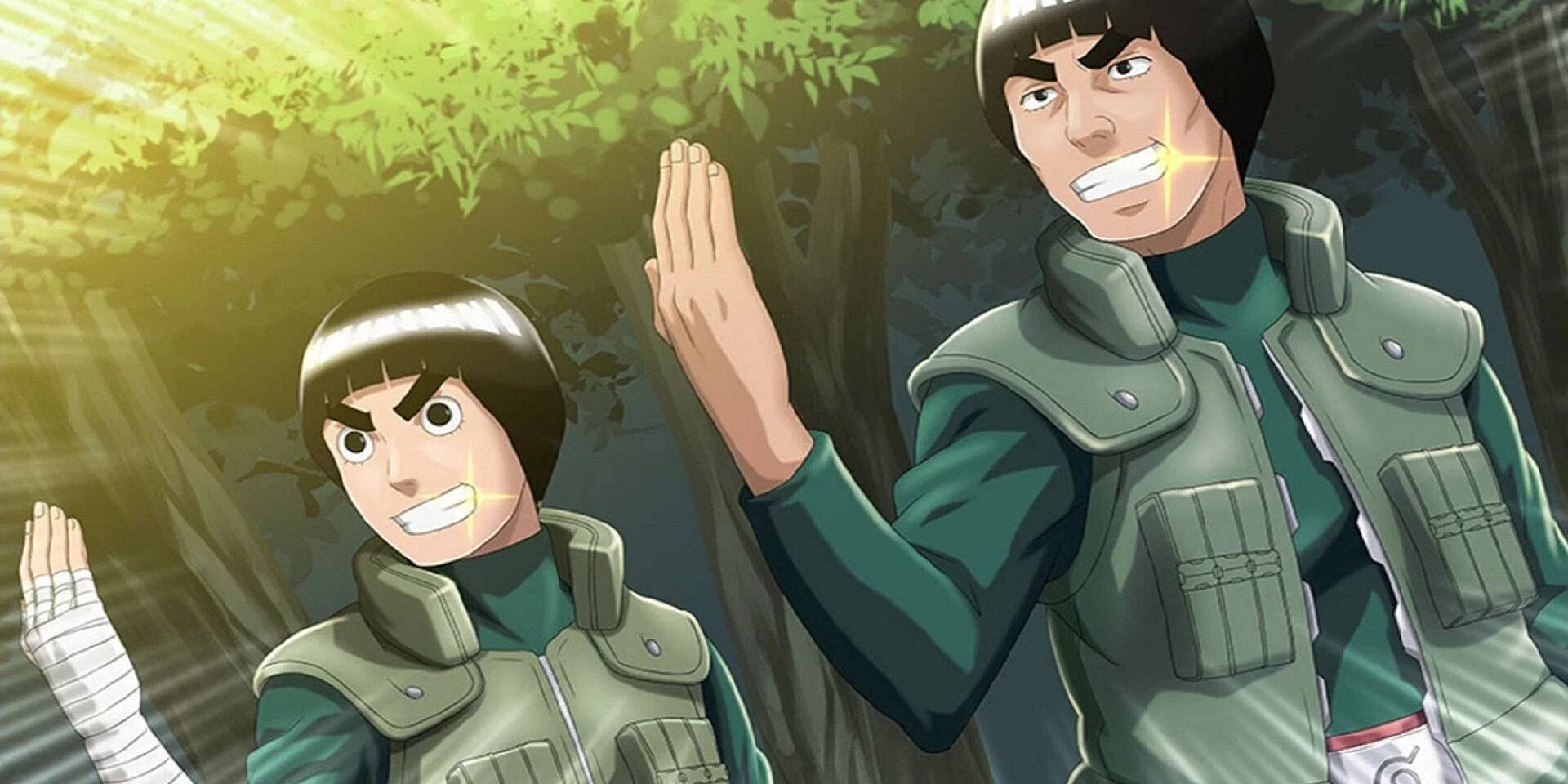 Might guy and rock lee