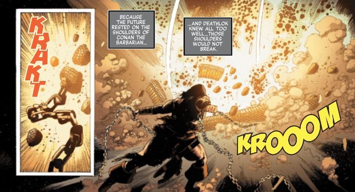 Savage Avengers 5 Conan Destroys the Gate