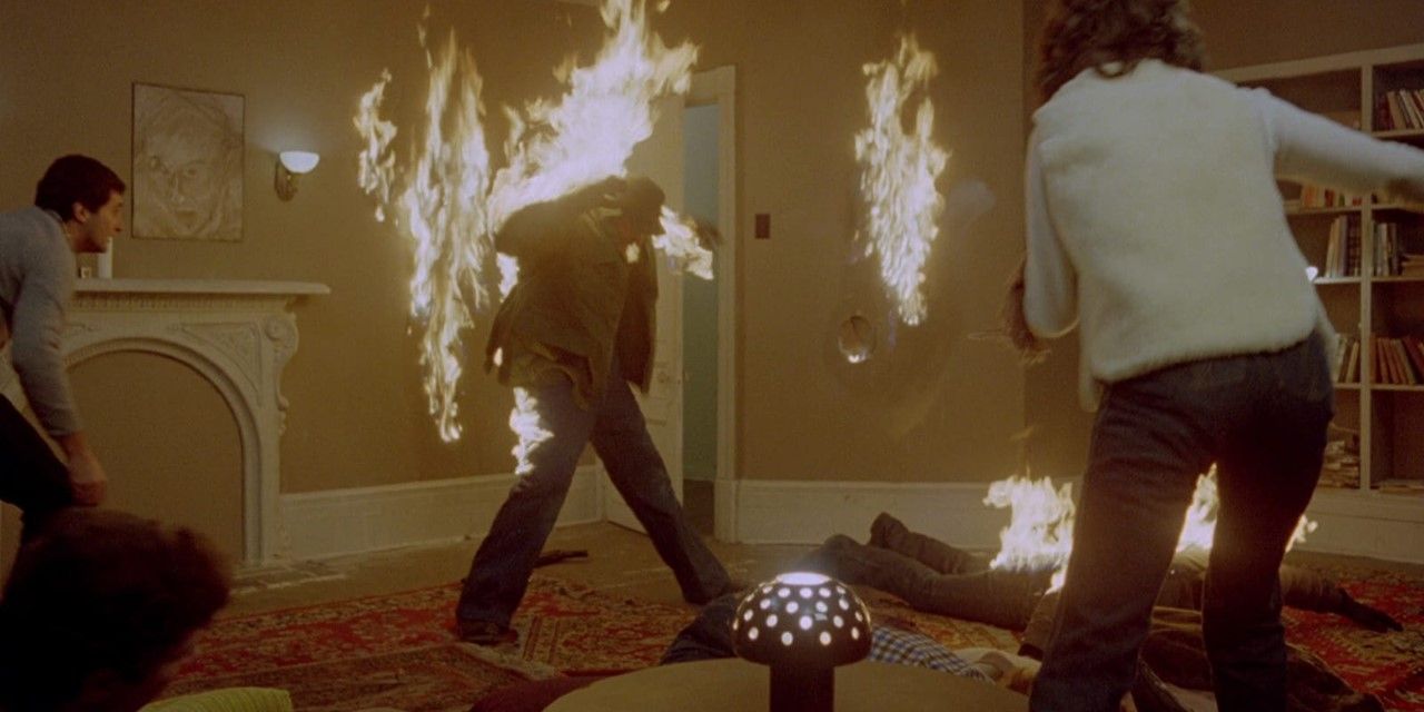 Scanners uses great practical special effects, from prosthetics to pyrotechnics