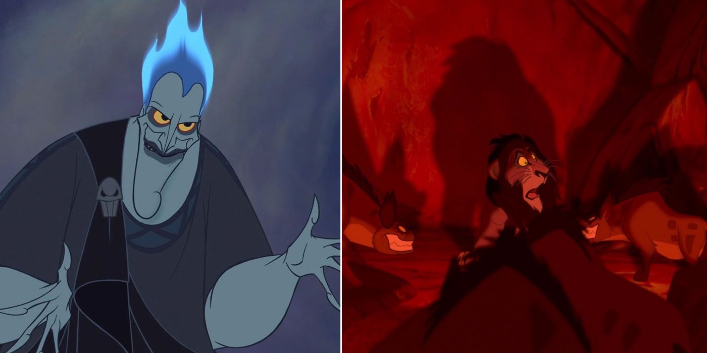 Scar And Hyenas In The Lion King And Hades In Hercules