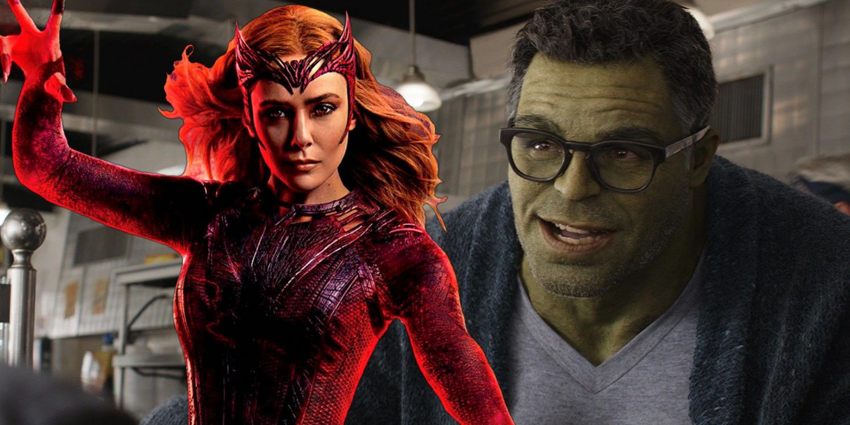 Scarlet Witch and Smart Hulk in the Marvel Cinematic Universe