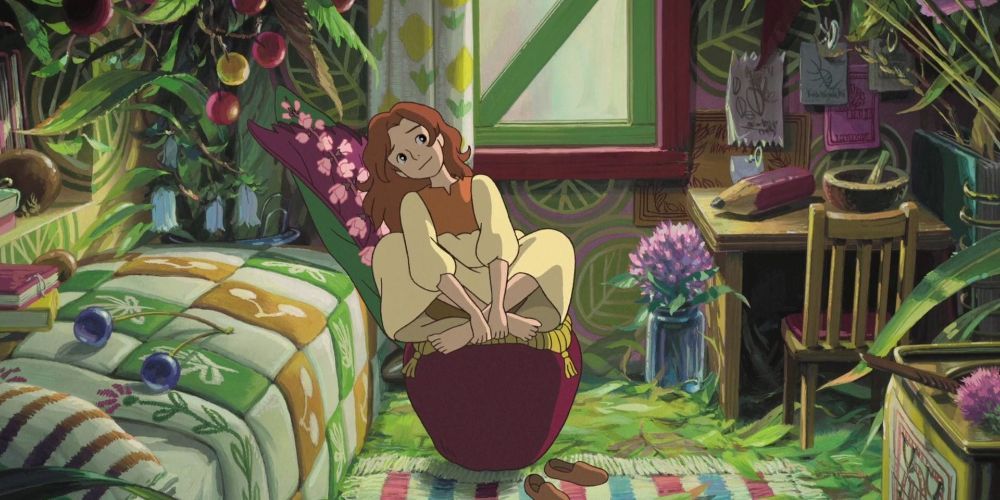 Arrietty's bedroom in Studio Ghibli's The Secret of Arrietty