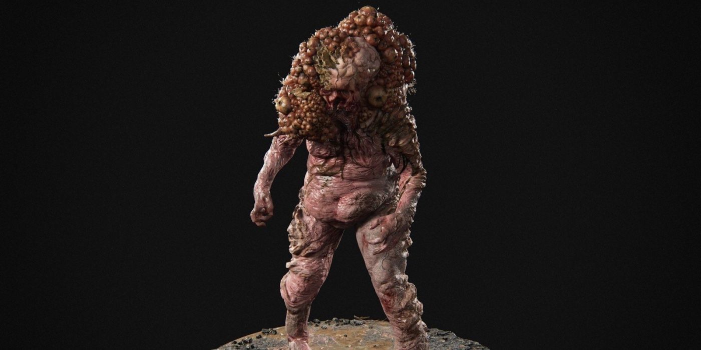 A 3D model of a Shambler from The Last of Us Part II