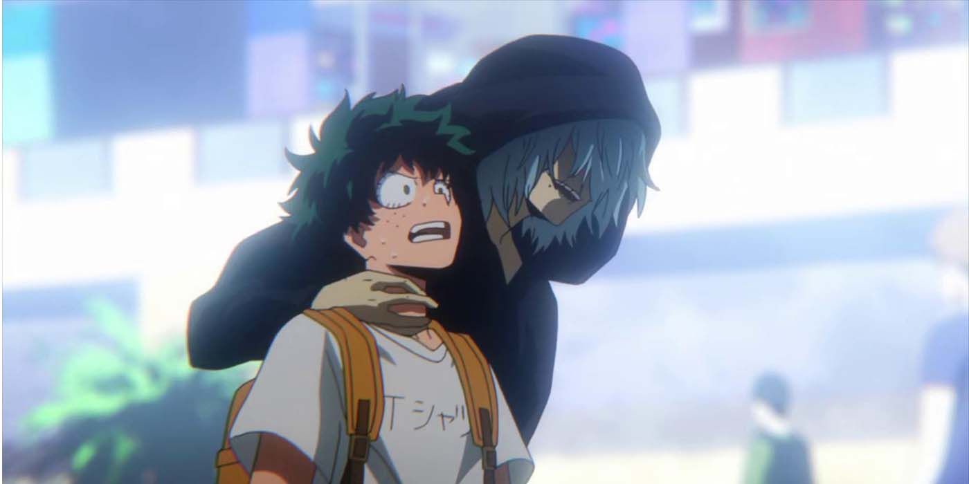 Shigaraki taunts Midoriya in My Hero Academia