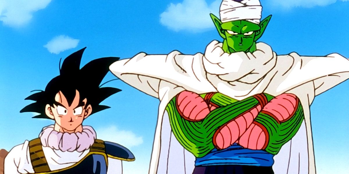 Son Goku and Piccolo in the Dragon Ball Z anime