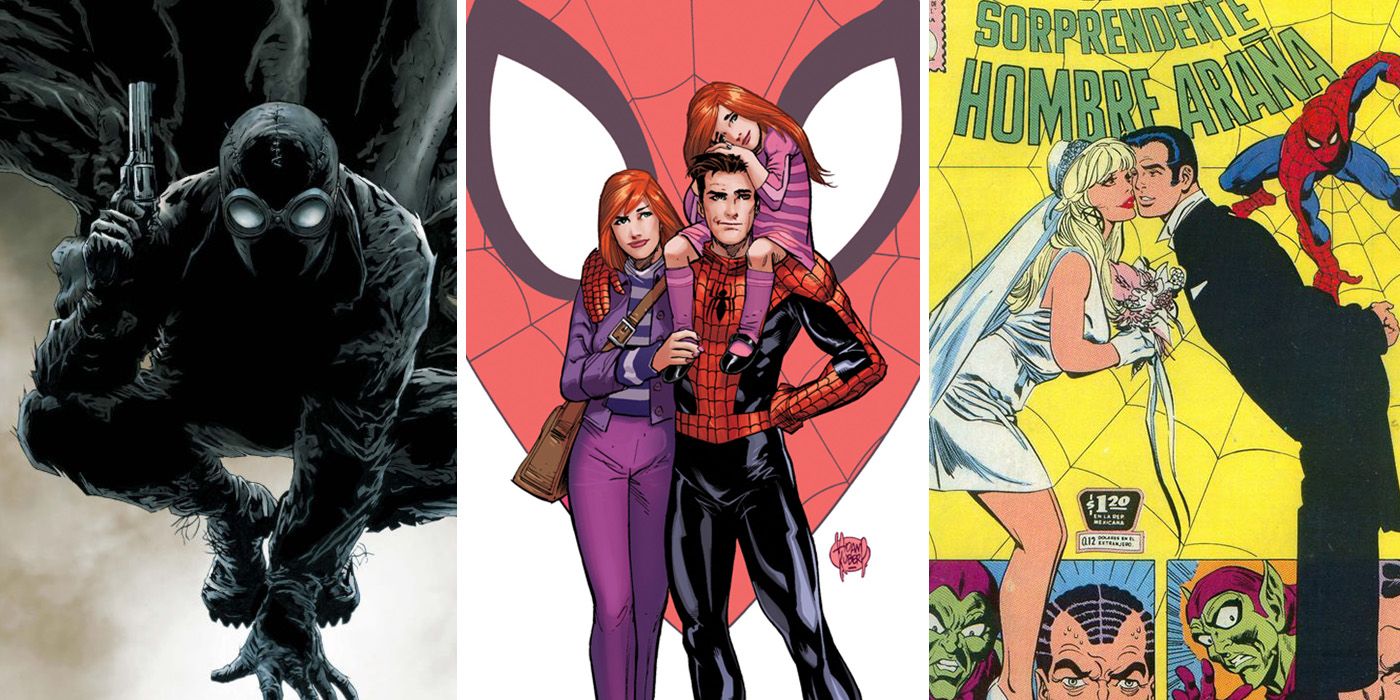 split image of Spider-Man Noir, Renew Your Vows, and Mexico comics