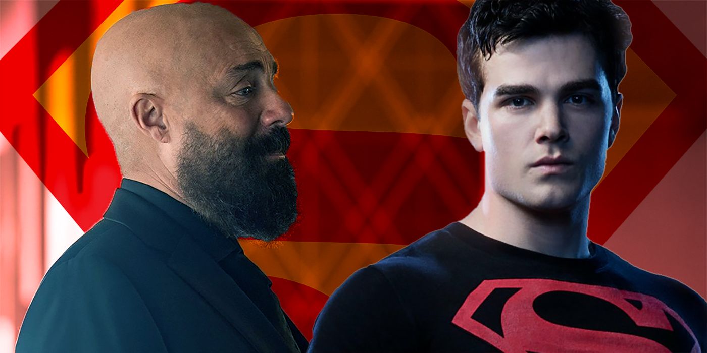 Superboy and Lex Luthor meet in Titans
