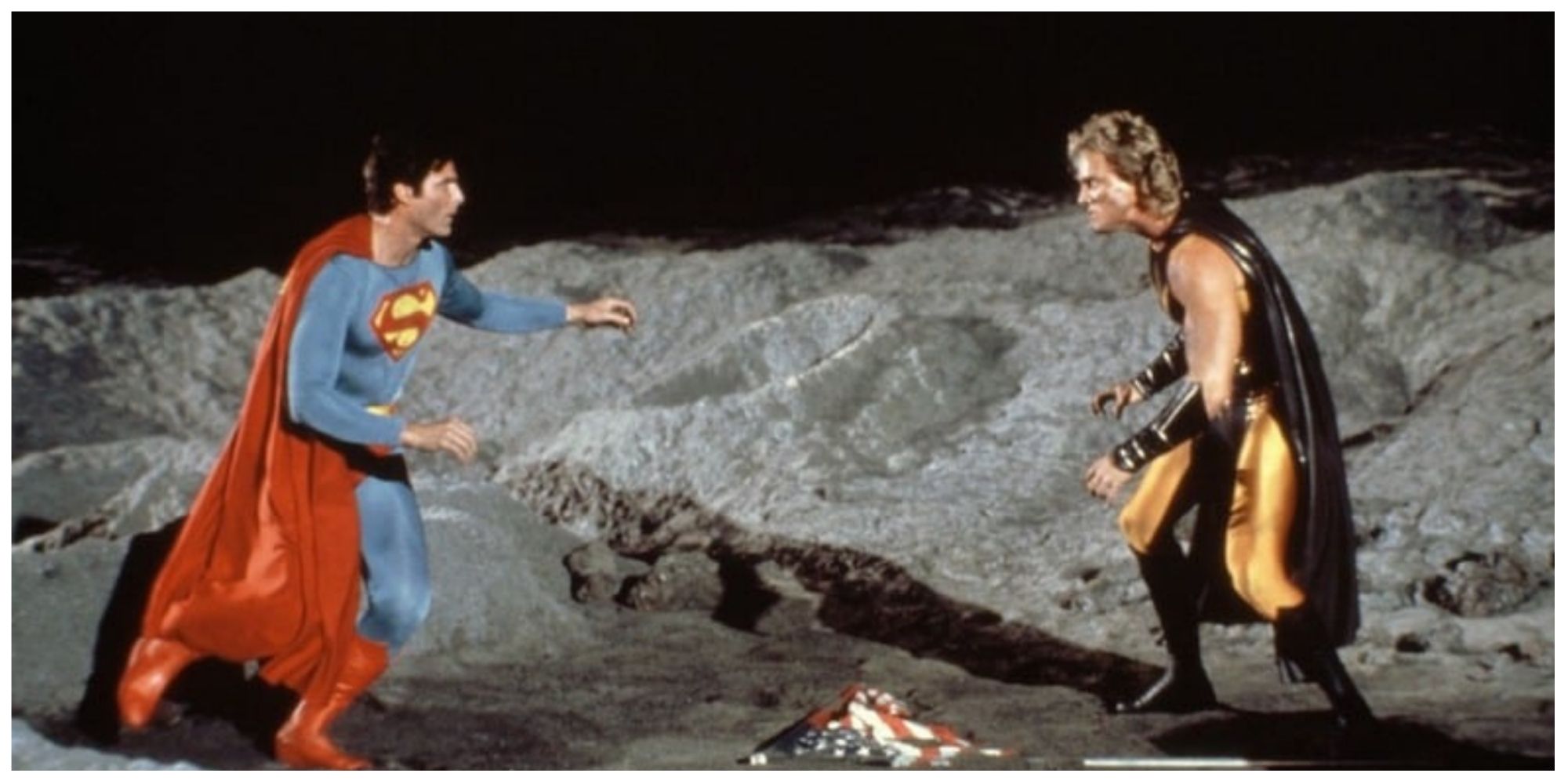 Homem Nuclear e Superman lutam na lua em Superman IV: A Busca pela Paz