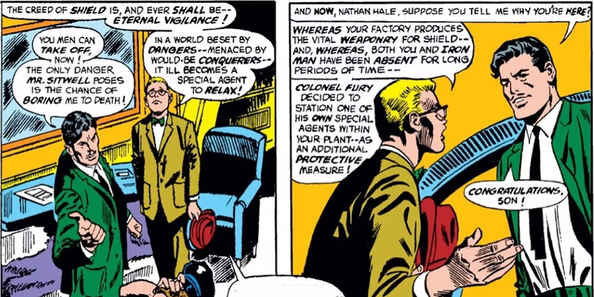 SHIELD Agent Jasper Sitwell appears in Tales of Suspense #95
