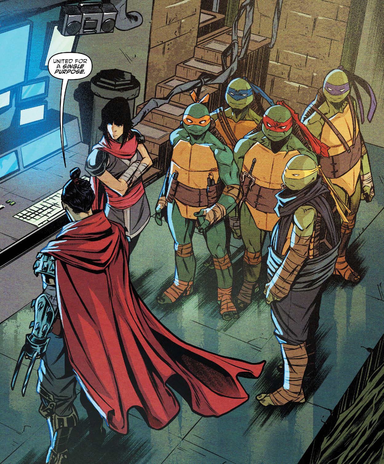 Teenage Mutant Ninja Turtles The Armageddon Game #1 TMNT and Karai join Shredder