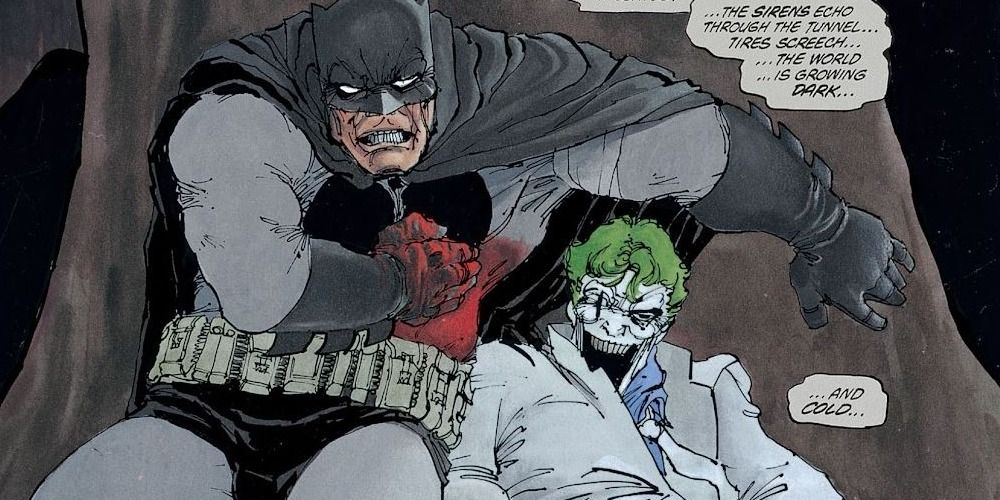 The Joker frames Batman in DC Comics Dark Knight Returns