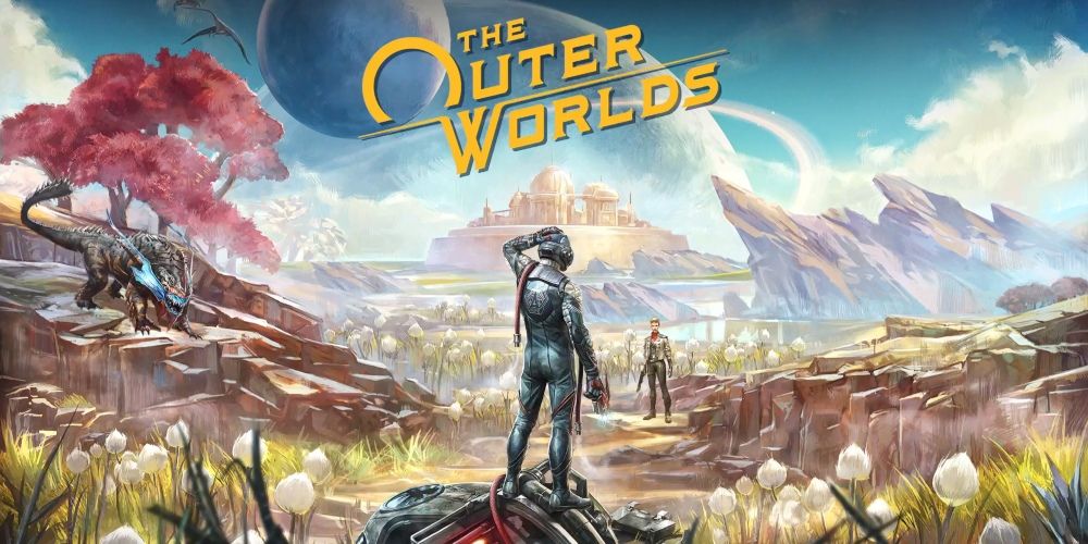 Arte da capa do jogo The Outer Worlds