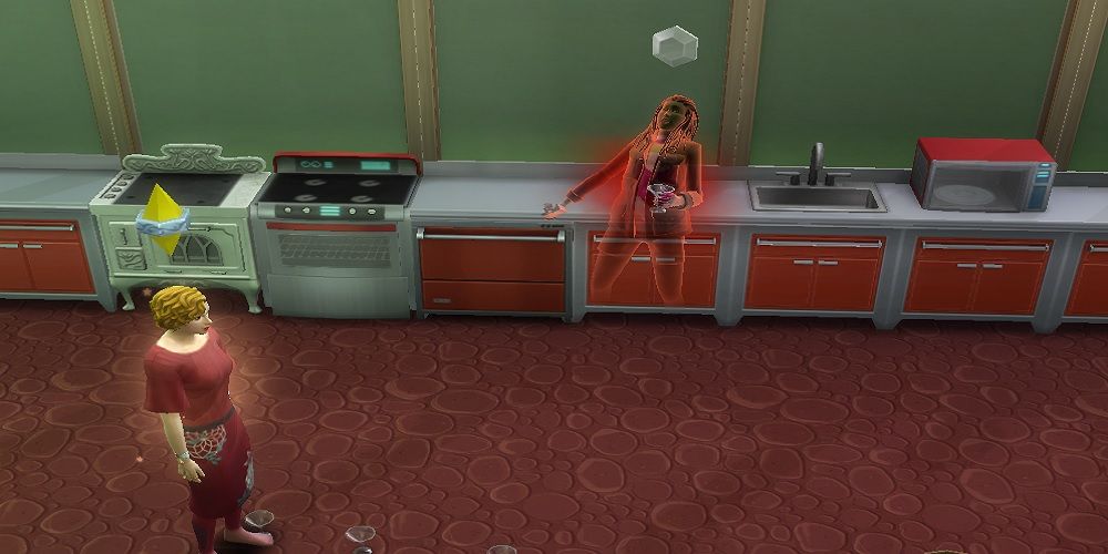 Death after drinking too much Beetle Juice, The Sims 4