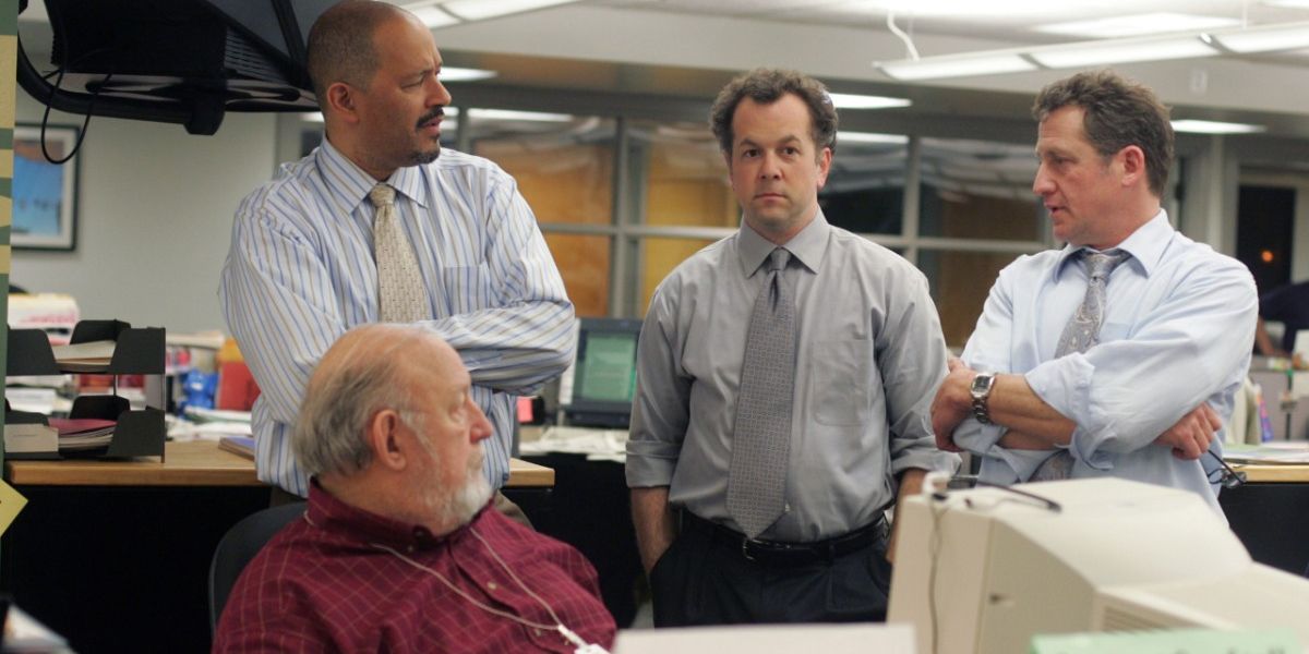 Newsroom Staff in Season 5 of The Wire