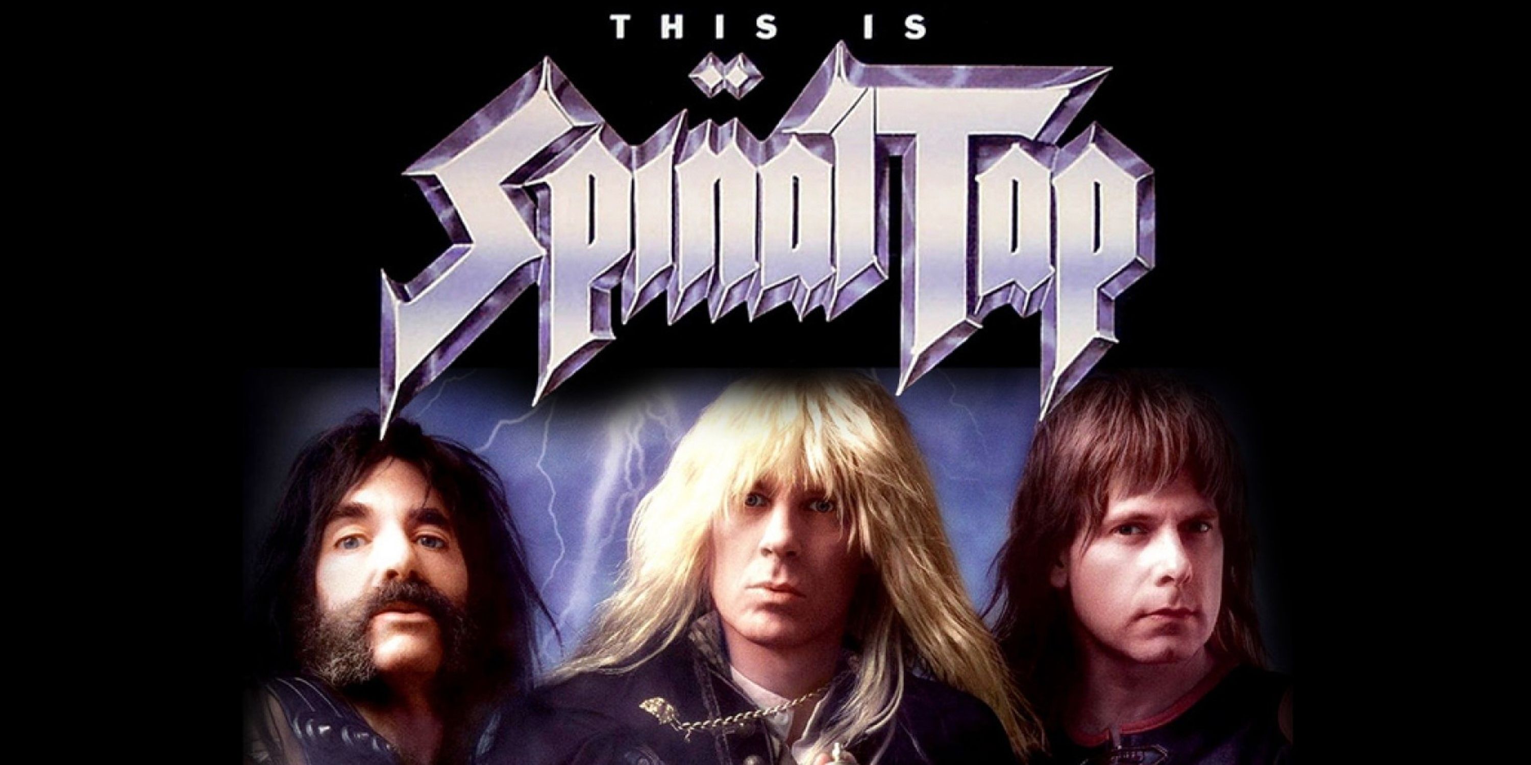 Nigel, David, and Derek on a This is Spinal Tap album cover