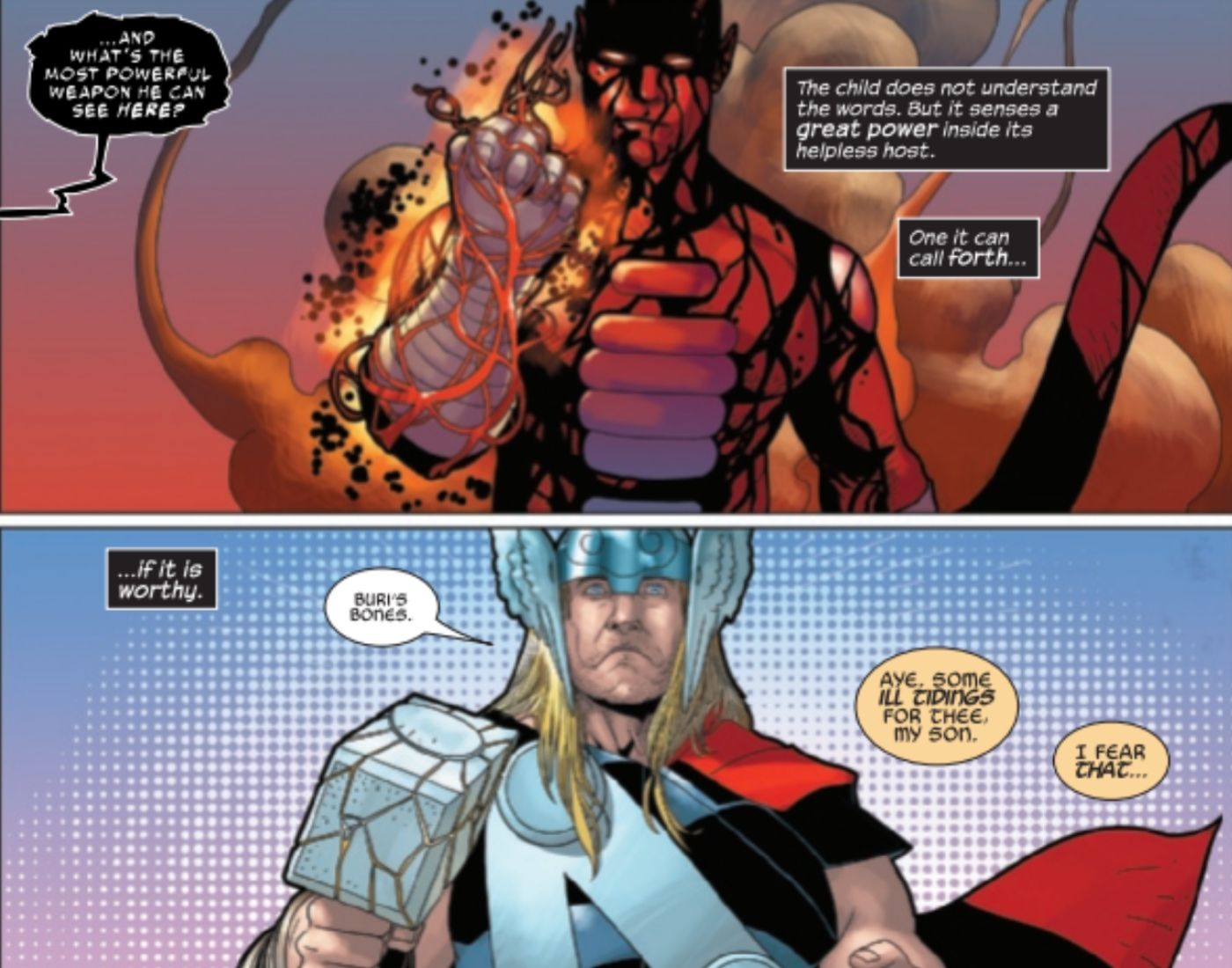 Marvel's Newest Version Of Mjolnir Is (literally) Straight From Hell