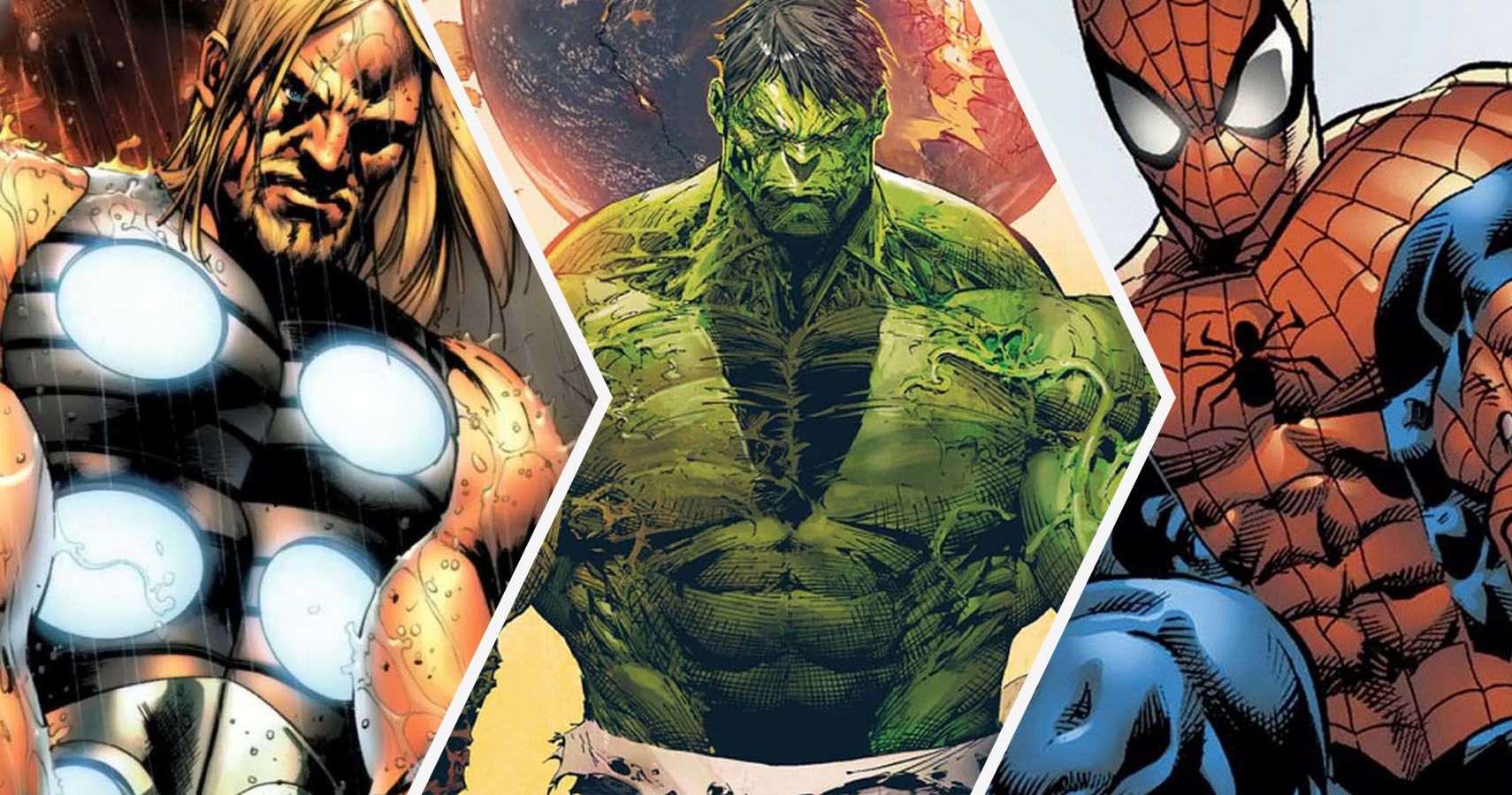 Thor, Hulk, and Spider-Man