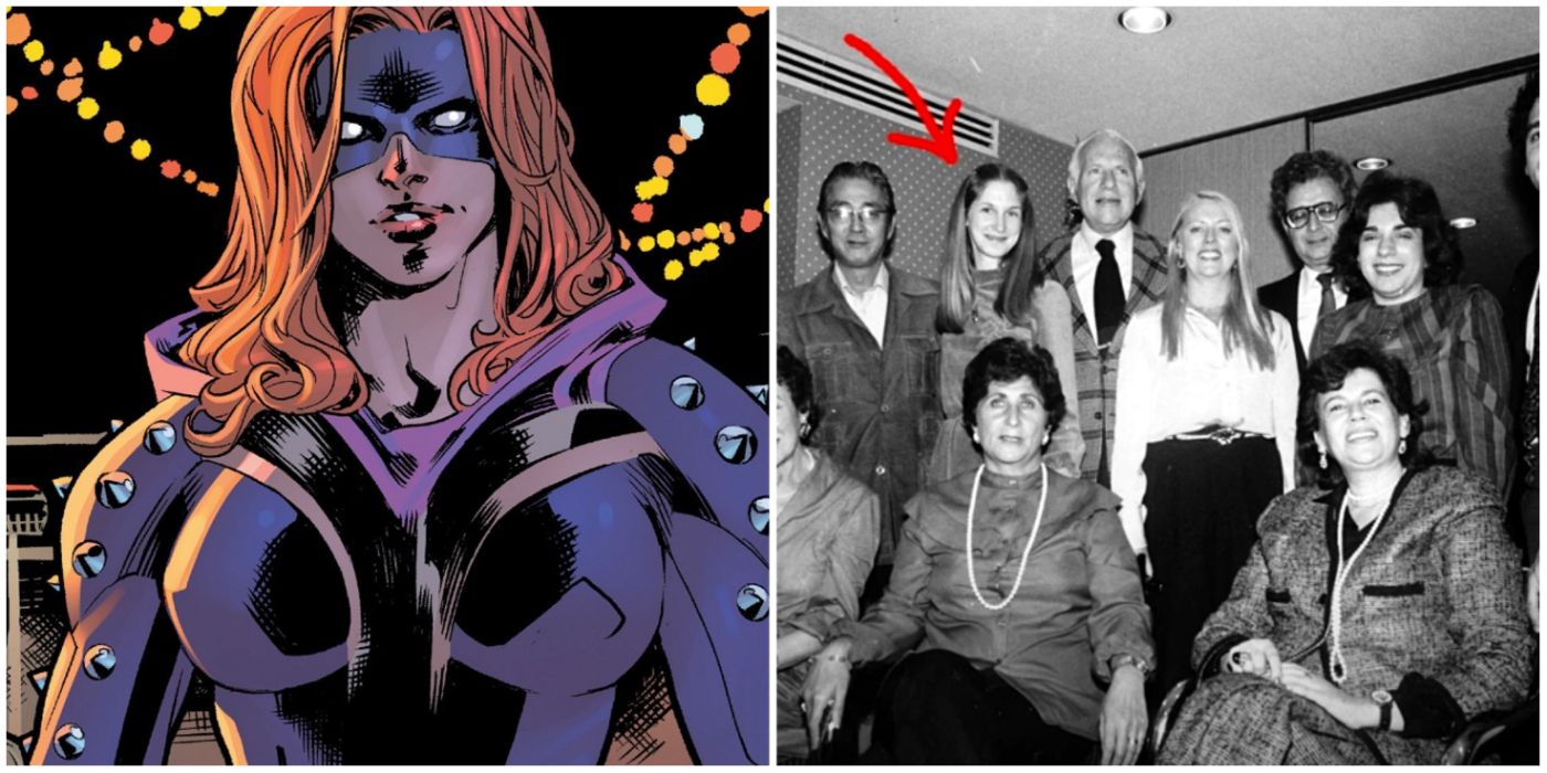 Titania and Marvel office workers photos side by side