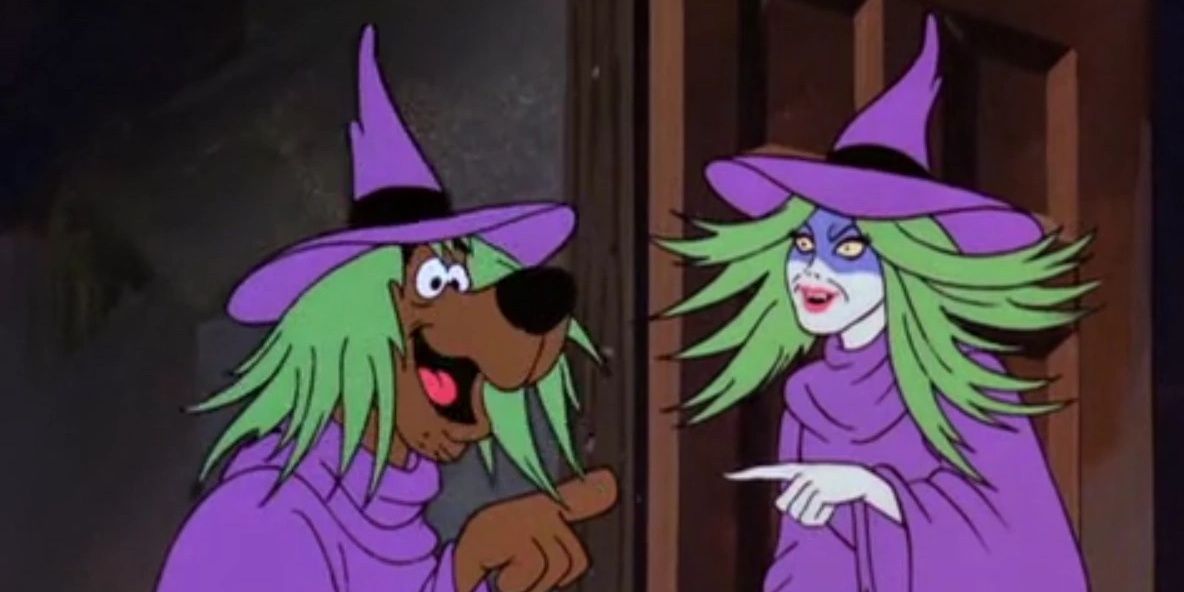 Scooby and a Witch From To Switch A Witch in Scooby-Doo 