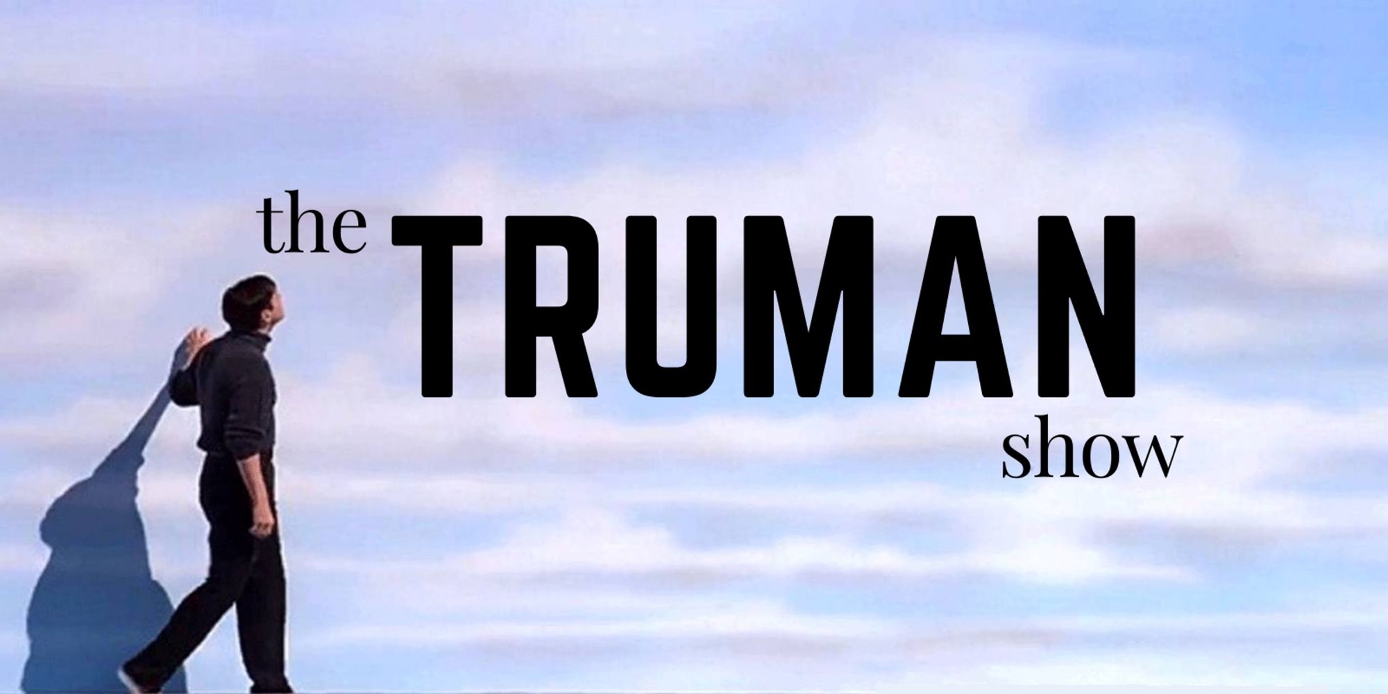 The Truman Show movie Banner, with Jim Carrey