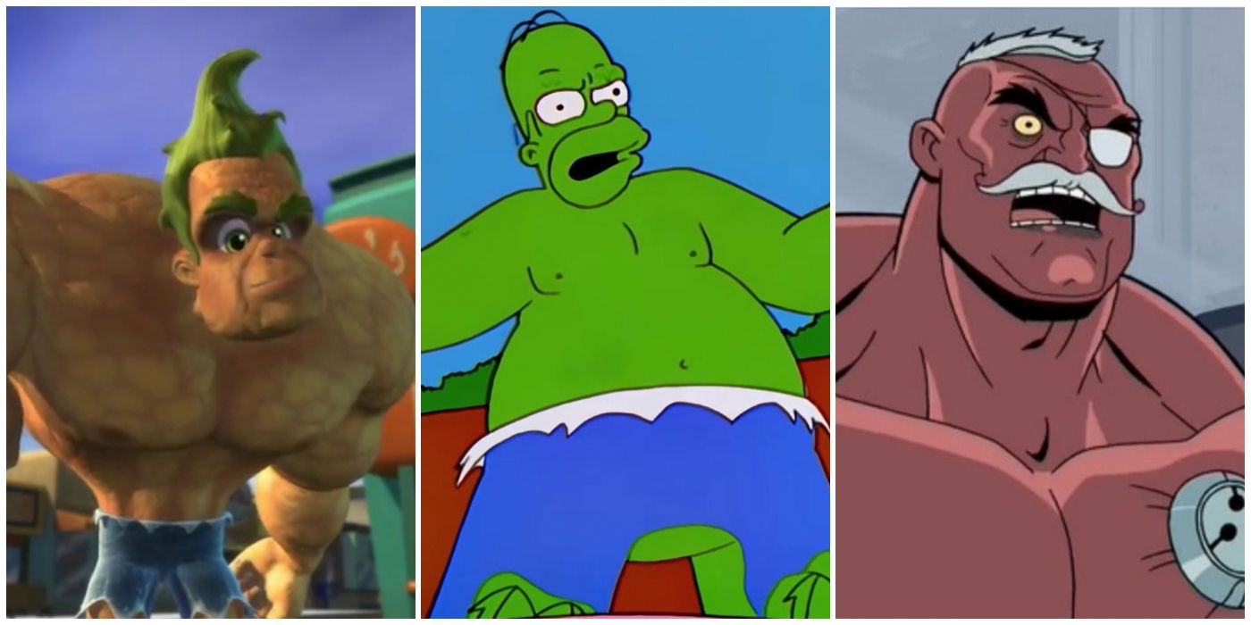 Hulk Parodies CBR Jimmy Neutron Homer Simpson Venture Brothers