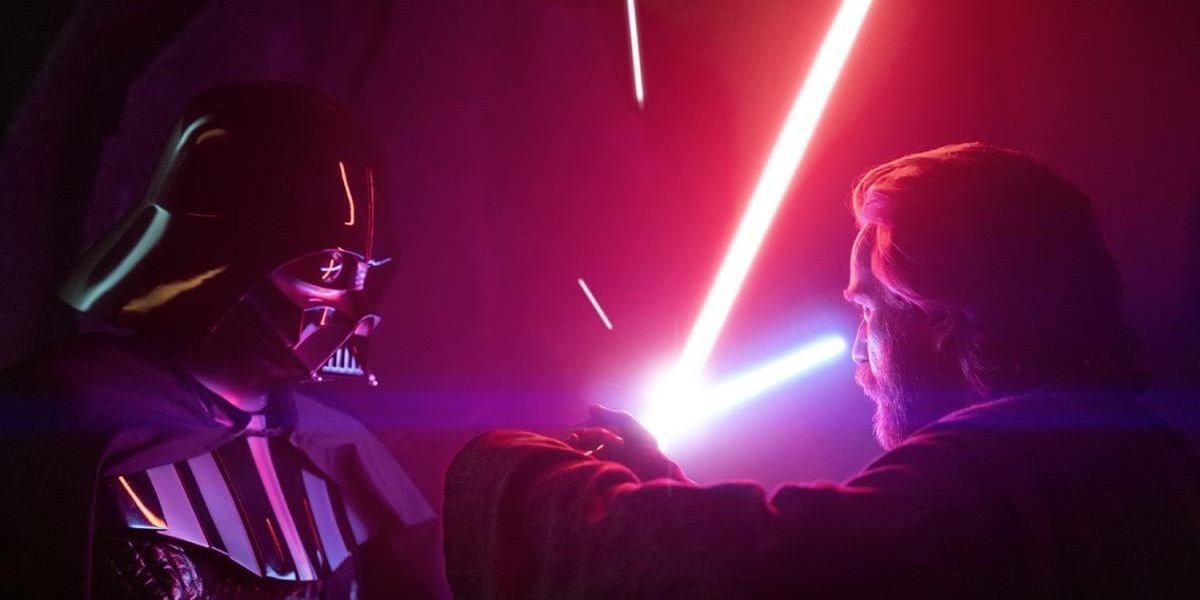 Obi Wan and Darth Vader locked in duel from Disney+ series