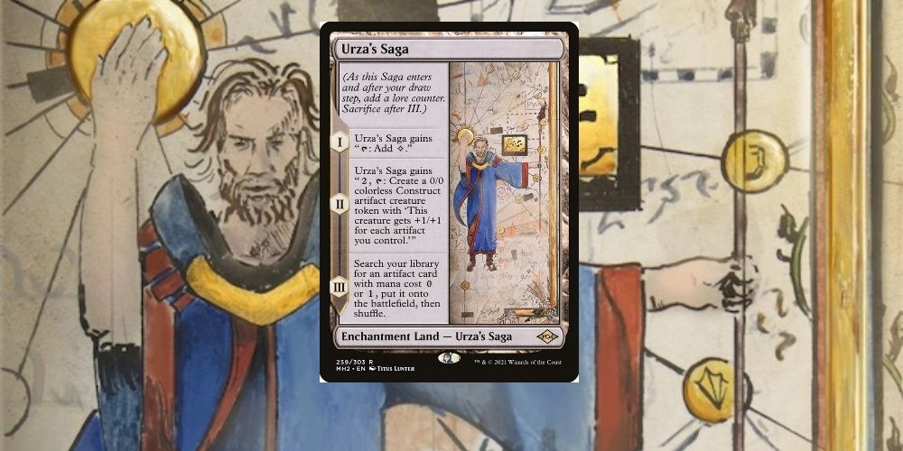 Urza's Saga card and art from Magic the Gathering