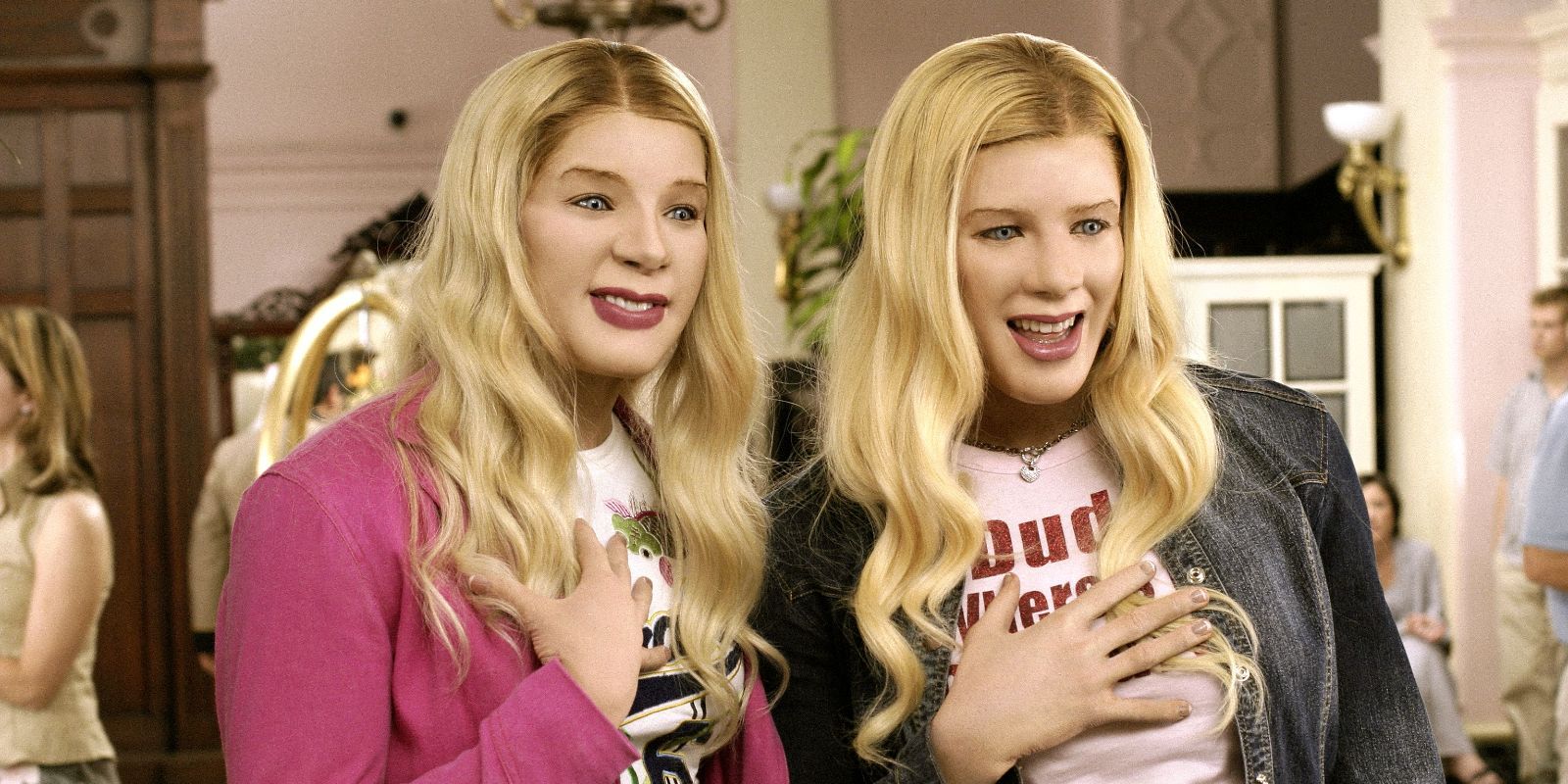 Marcus and Kevin Dressed as White Women in the movie, White Chicks