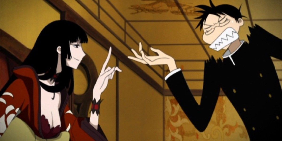 Yuuko and Watanuki from xxxHolic.