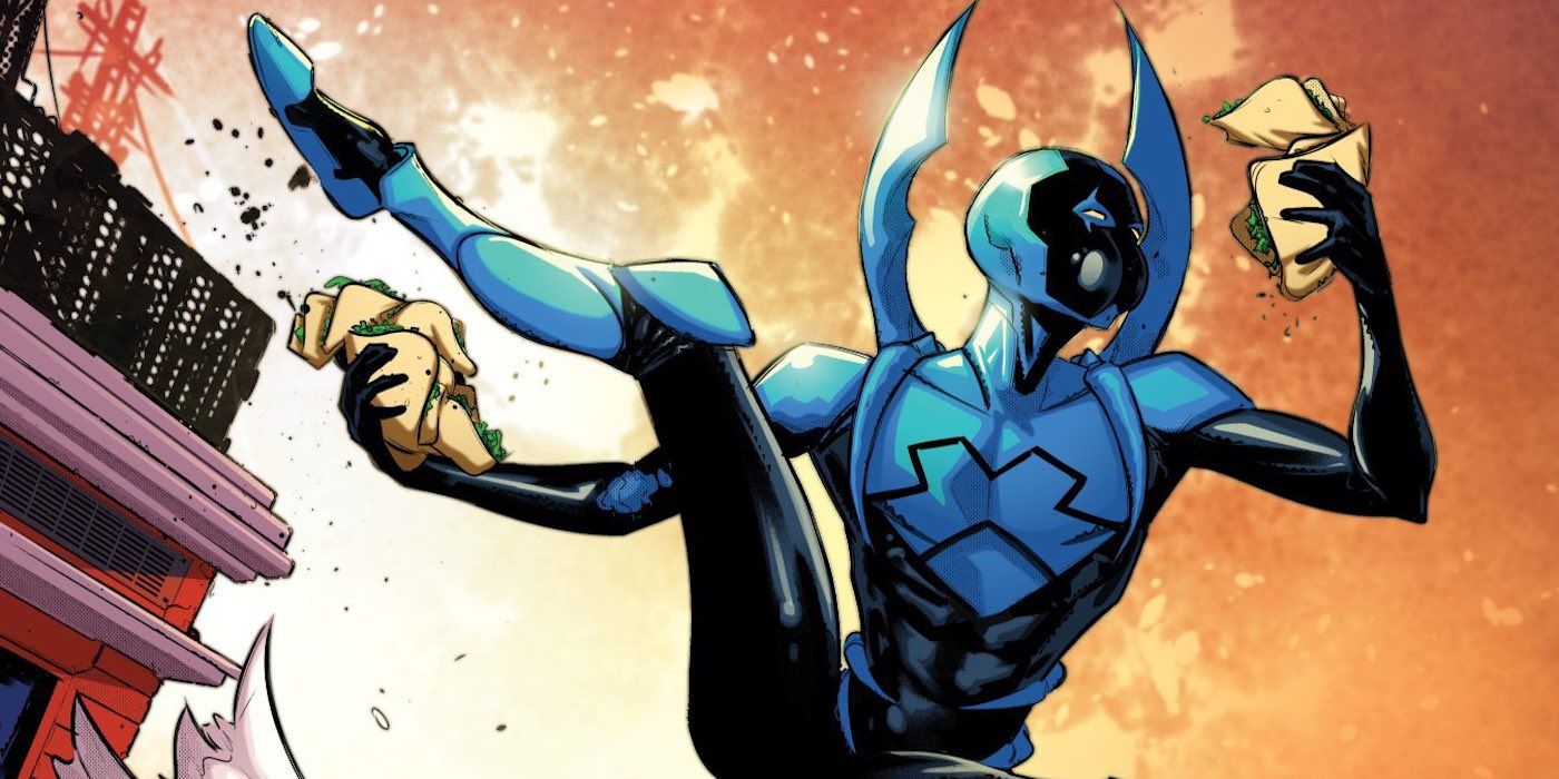 Blue Beetle is eating tacos for DC's Hispanic Month covers