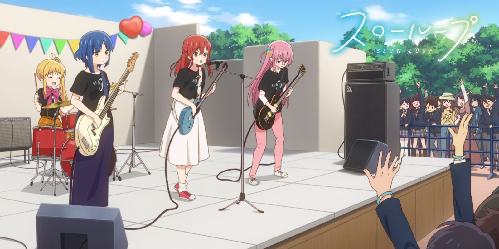 bocchi the rock cameo in slow loop kessoku band
