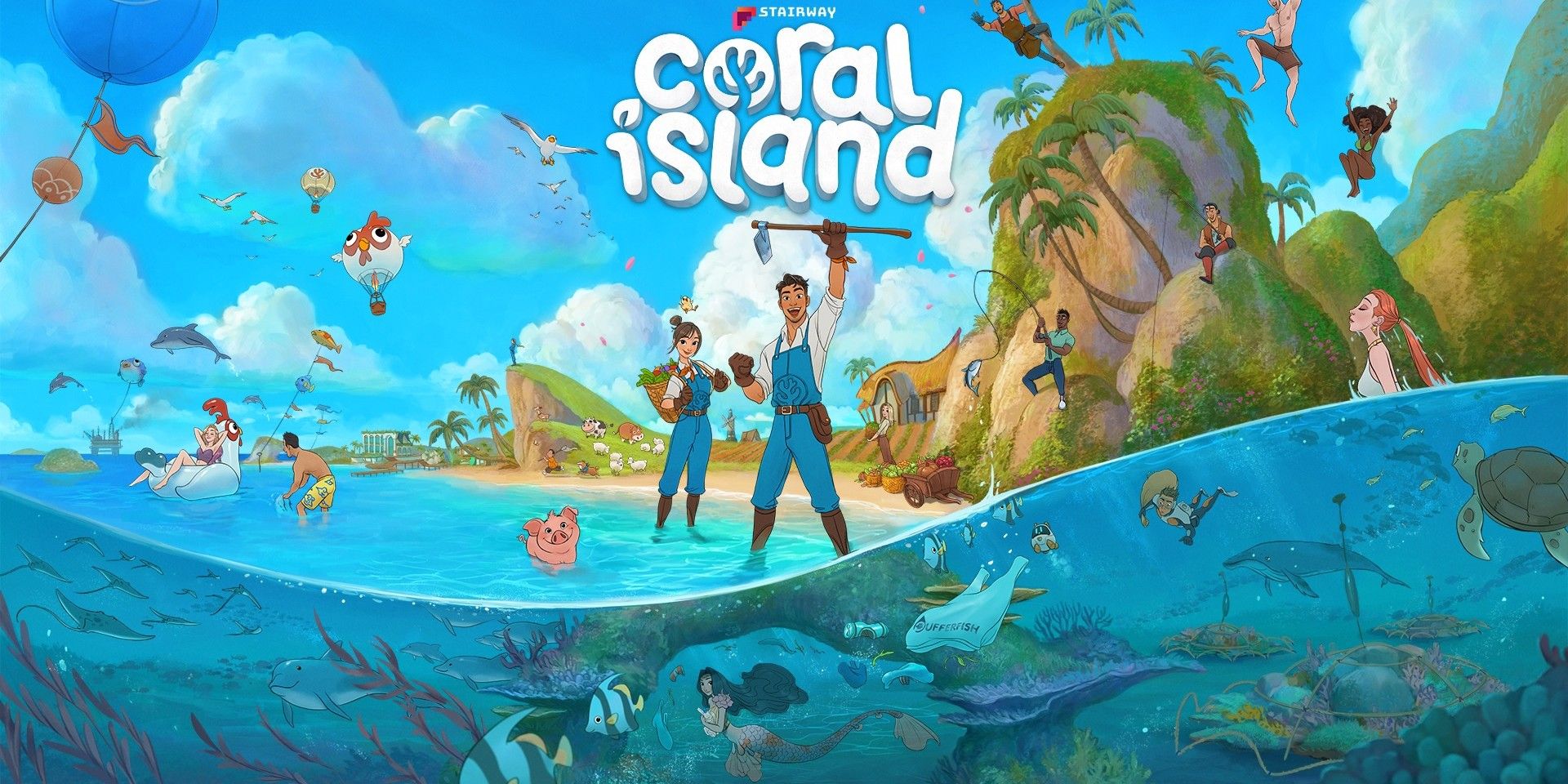 A promotional image for the game Coral Island