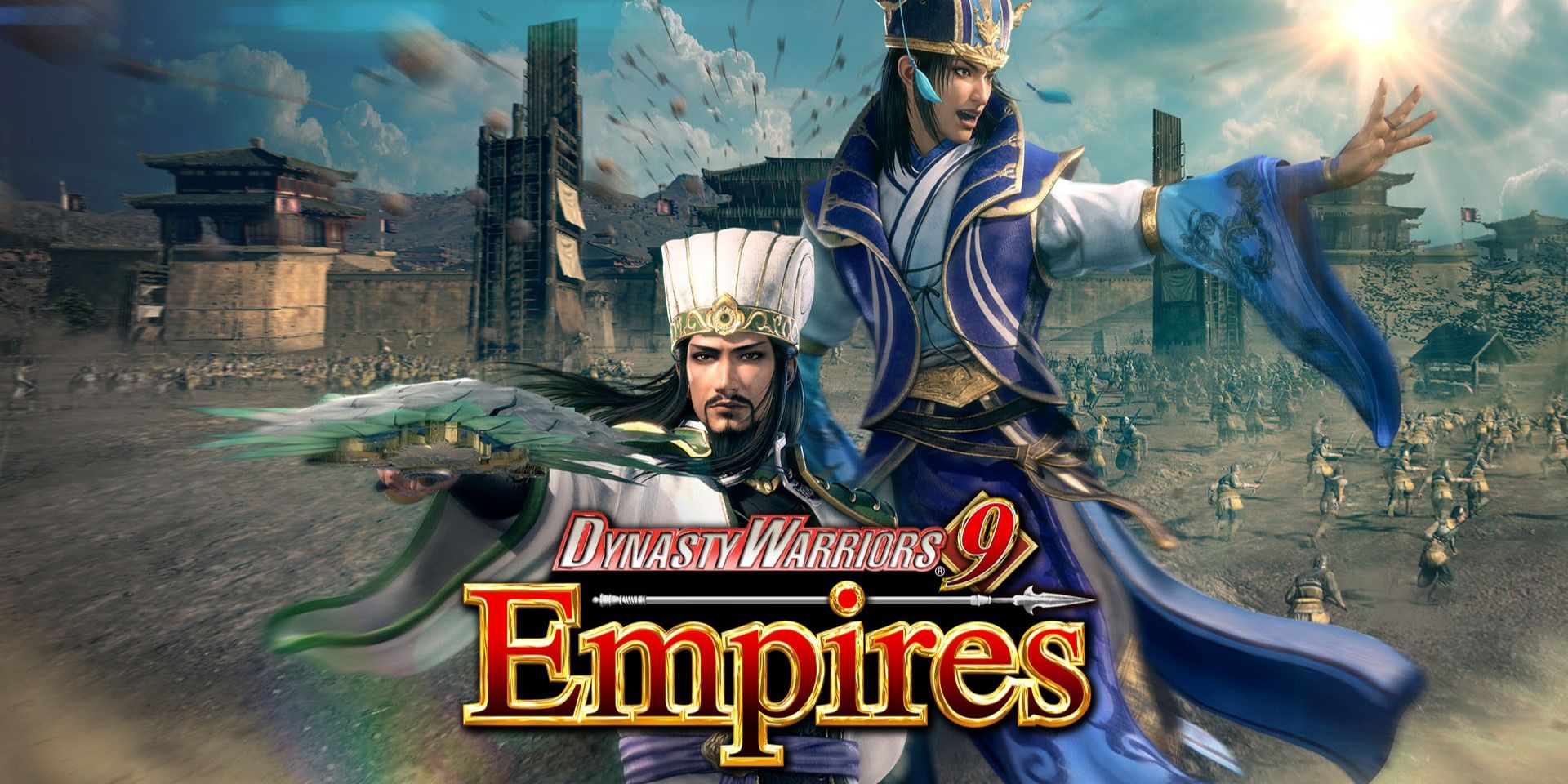 Dynasty Warriors 9 Empires title pages with logo.
