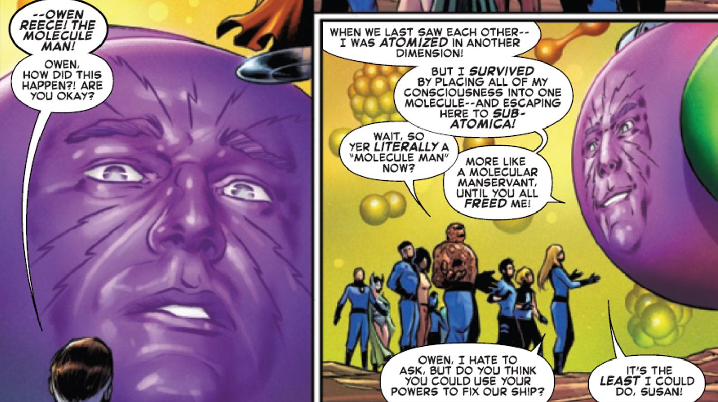 Fantastic Four Sets Up Molecule Man's New, Smallest Form