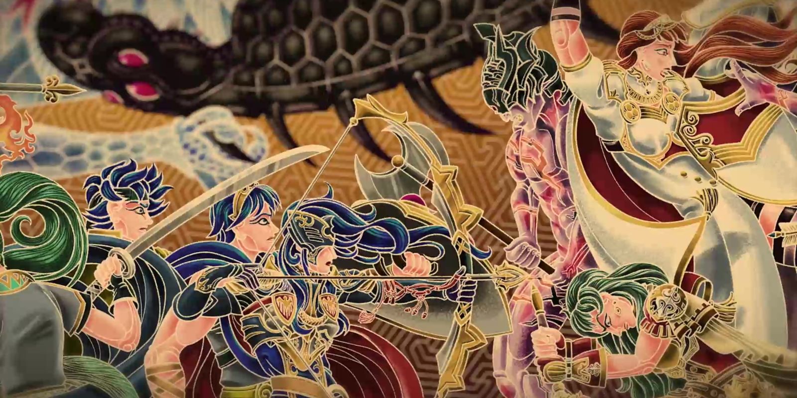 fire emblem engage trailer hero mural