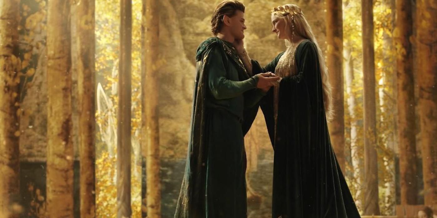 Galadriel meets Elrond in Rings of Power