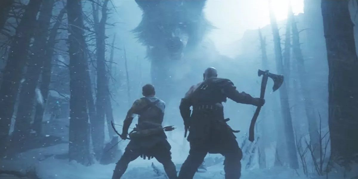 God of War Ragnarok Fenrir Teaser Screenshot Atreus Kratos