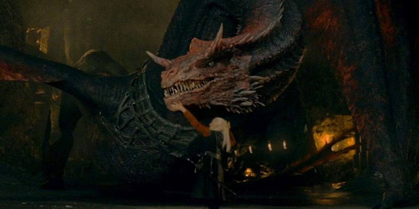 Deamon with his dragon in House of the Dragon