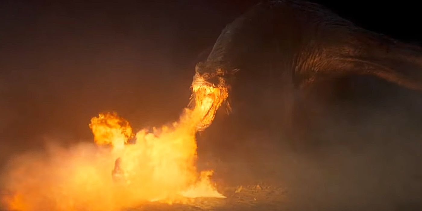 Vhagar burns Laena Velaryon in House of the Dragon