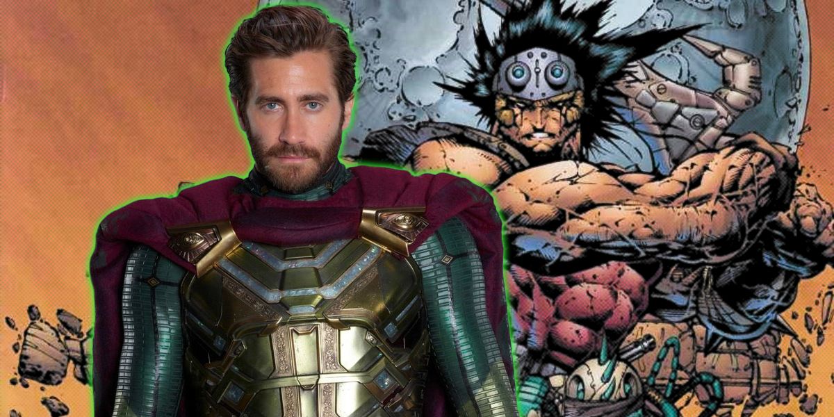 jake gyllenhaal as mysterio over comic book image of john prophet