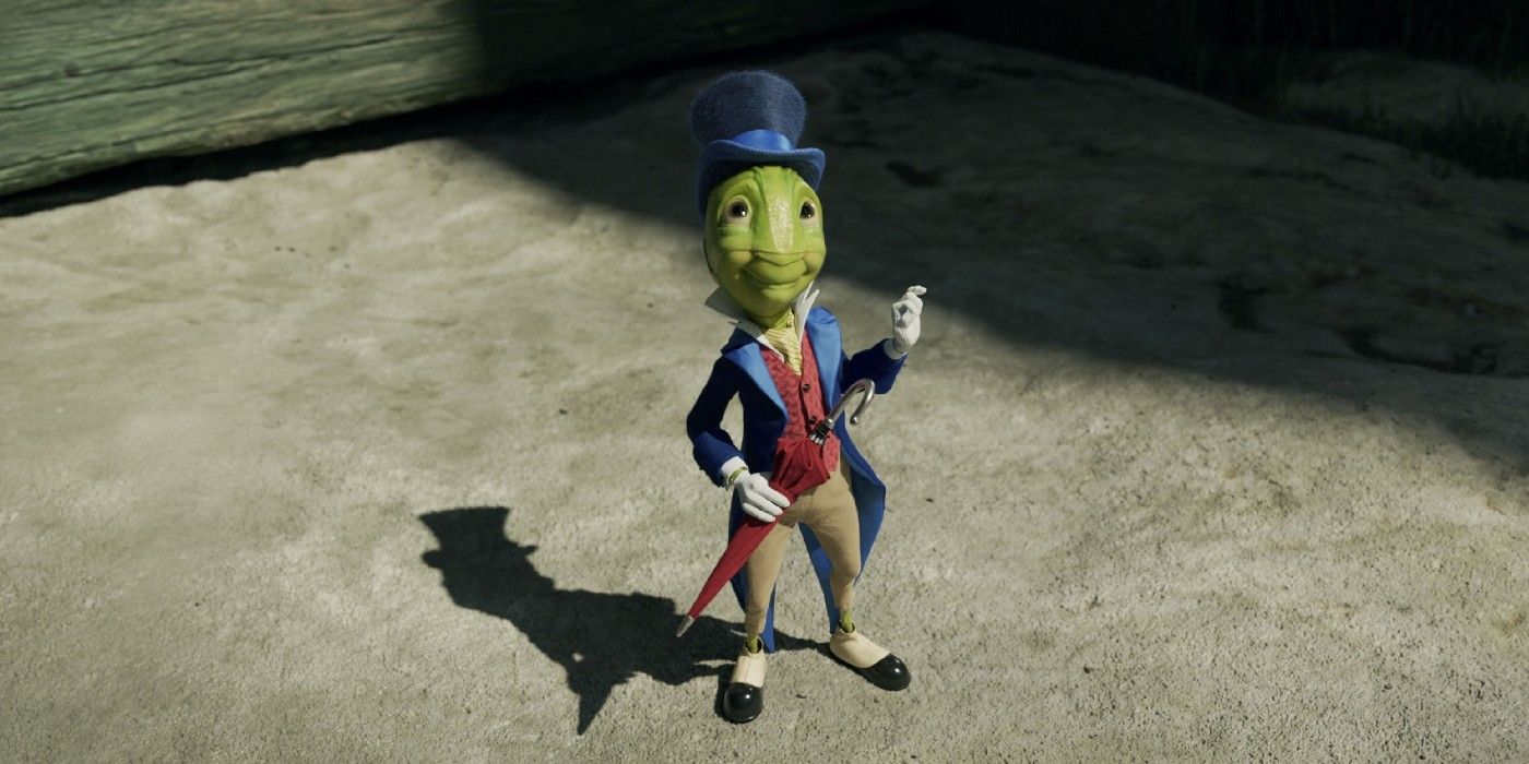 An image of Jiminy Cricket from the 2022 Pinocchio remake